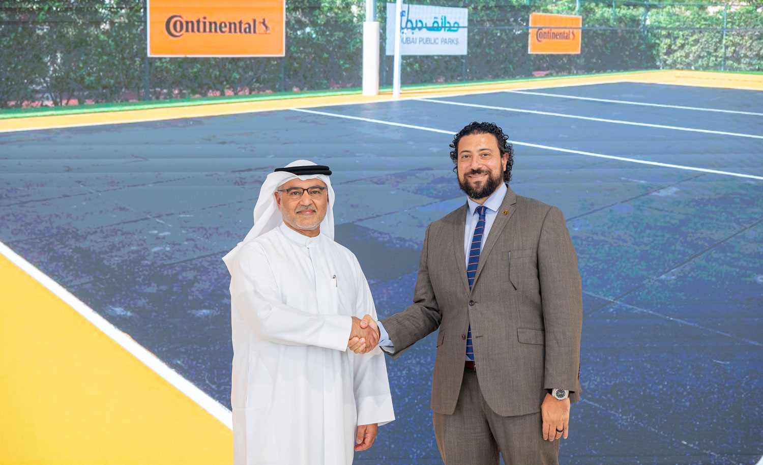 Dubai Municipality, Continental rally to introduce sustainable volleyball court made from old tyres